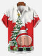 Men's Christmas Funny Graphic Short Sleeve Hawaiian Shirt